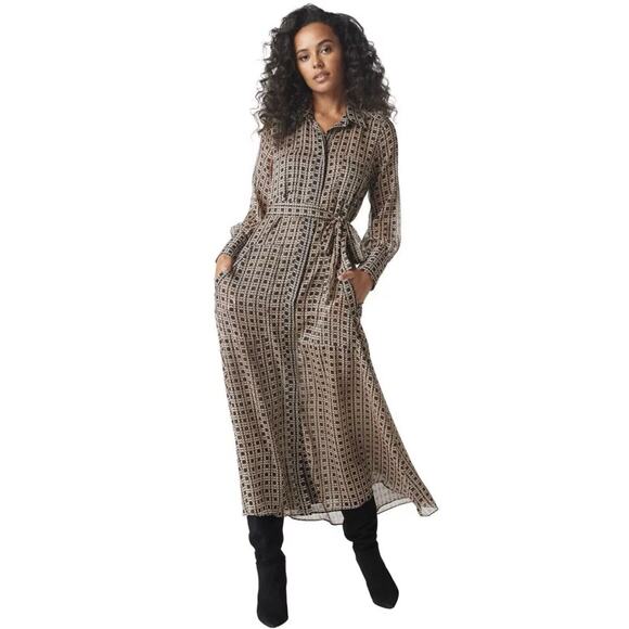 MISA Los Angeles Ines Dress Lattice Tile Color Maxi Dress Size XS - Picture 1 of 11